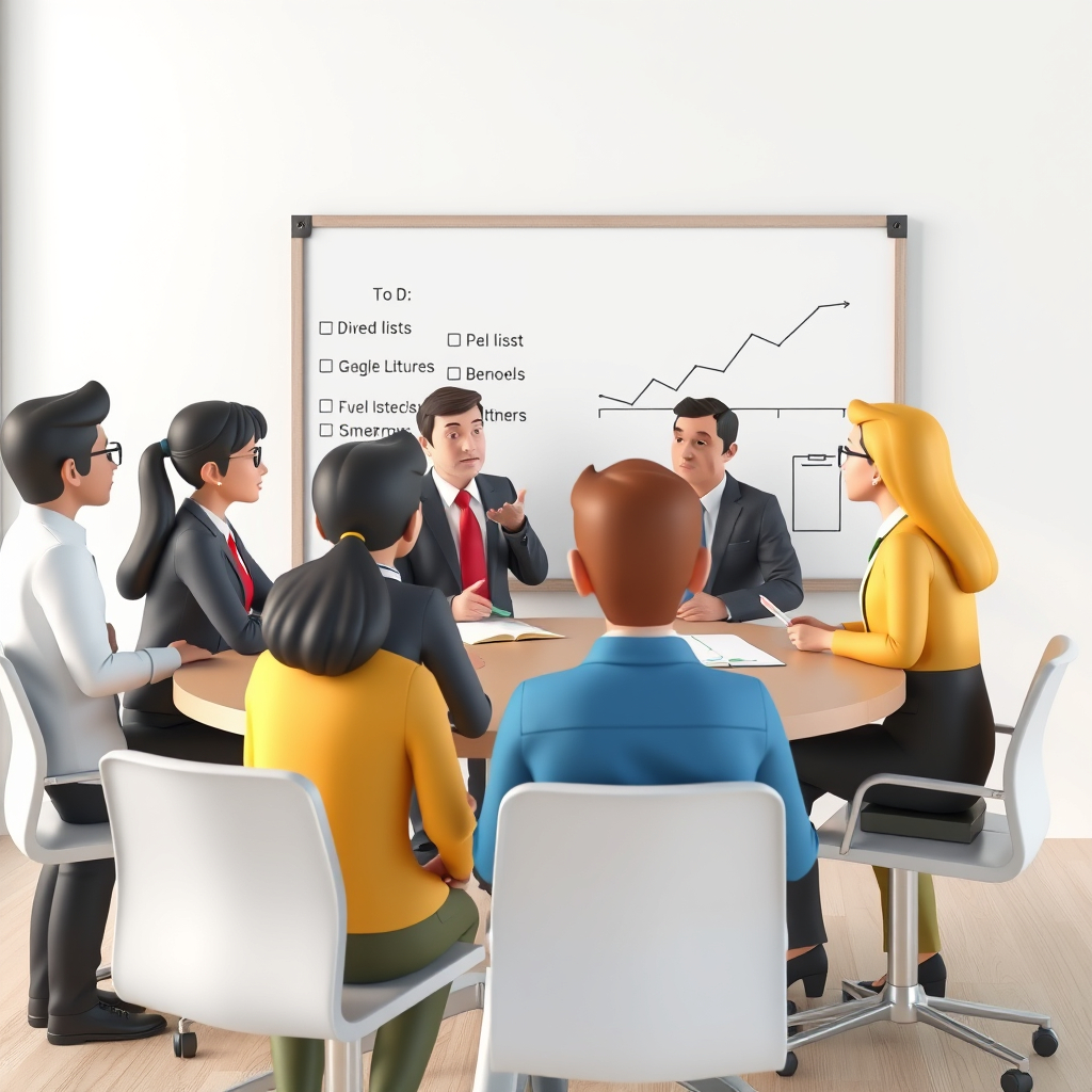 School administrators collaborating